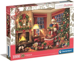 Karácsonyi Santa's Gift 1000 db-os puzzle Clementoni