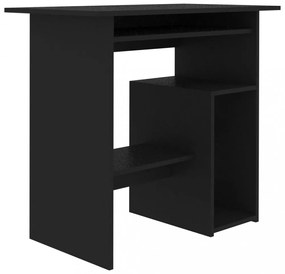 fekete szerelt fa íróasztal 80 x 45 x 74 cm