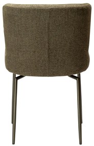 Khaki kárpitozott étkezőszék Glam – DAN-FORM Denmark