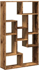 vidaXL antik fa színű szerelt fa könyvszekrény 72 x 20 x 120,5 cm