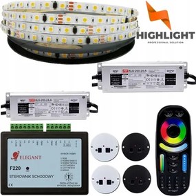 25m Lépcső szett F220 Félemelet Led szalag Digitális Mono áramló fény