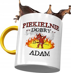 Sárga Bögre Ádám Férj Kolléga Ajándék Nyomtatott Fotóval