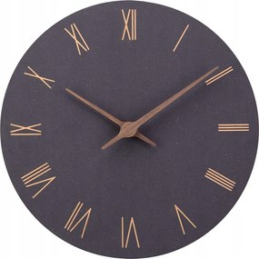 Kvarc falióra fa fekete Mdf 30cm.