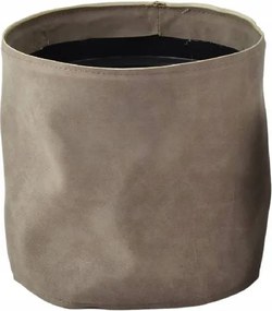 Virágtartó kaspó növény bőr Szürke 21,5 cm rendszerező