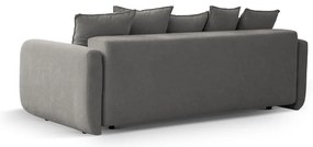 Szürke kinyitható tárolóhelyes kanapé 231 cm Elen – Micadoni