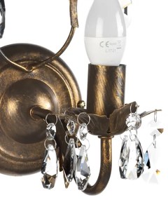 ONLI - Fali lámpa TERESA 1xE14/6W/230V bronz