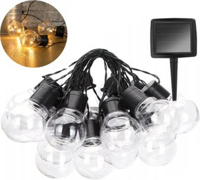 Kültéri napelemes kerti lámpa napelemes kerti girland 10 Led 3,8m