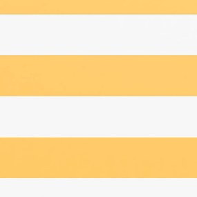 fehér-sárga oxford-szövet erkélyparaván 120 x 300 cm