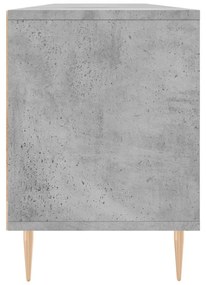 betonszürke szerelt fa TV-szekrény 150x30x44,5 cm