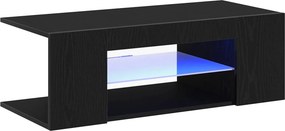 vidaXL TV szekrény fiókkal Fekete tölgy 90 x 39 x 30 cm Faanyag
