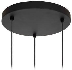 Lucide 45405/13/30 - Csillár zsinóron ELOISE 3xE27/40W/230V fekete