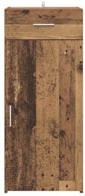 Széf fiókkal kézműves tölgy 42.5 x 40 x 93 cm Faanyag