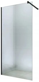 Mexen zuhany paraván WALK-IN, 6 mm-es üveg, 60 cm, fekete profil, átlátszó üveg, 850-060-000-70-00