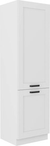 Magas szekrény, polcos, fehér, LULA 60 DK-210 2F
