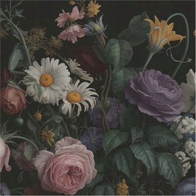 Modern fotótapéta Flizelina falra Virágos elegancia 250x250 Ragasztó