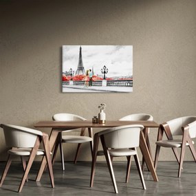 Kép - szerelmesek Párizsban (90x60 cm)
