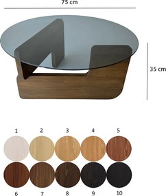 Mia - Walnut, Fume