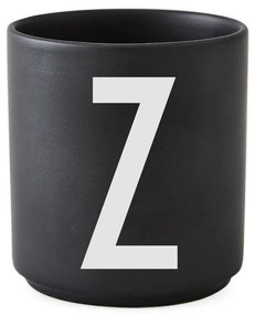 Alphabet Z fekete porcelánbögre, 250 ml - Design Letters