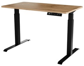 Elektromosan állítható magasságú PC asztal Fega 121 (wotan tölgy + fekete) . 1103353