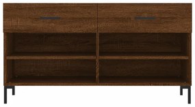 vidaXL barna tölgy színű szerelt fa cipőpolc 102x35x55 cm