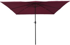 Négyzetes Kerttél 295x245 cm Bordeaux Piros