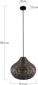 DIJK 102746 METAL Egyágú Függesztett Lámpa Fém E27 IP20