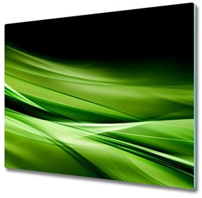 Üveg vágódeszka Zöld hullámok háttér 60x52 cm