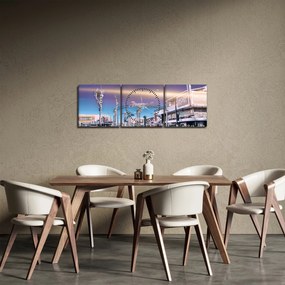 Kép egy utcáról Las Vegasban (órával) (90x30 cm)