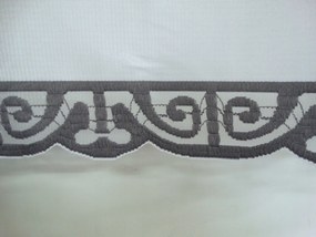 Mg Függöny 573/116 Szürke 400X180cm készre varrva M