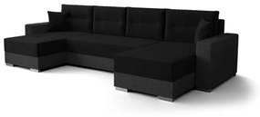 GARD U  alakú ágyazható ülőgarnitúra, 340x90x159, sawana 14/sawana 05