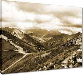 Vászonkép 50x40 Tátra Lengyel hegyek Kilátás