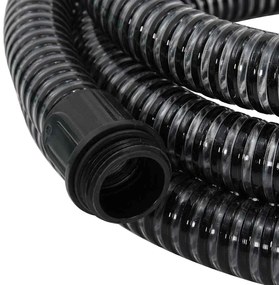 fekete PVC szívótömlő sárgaréz csatlakozókkal 1,1 25 m&quot;