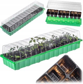 Mini Pohár Üvegház 20 Rekeszes Palántanevelő Tálca