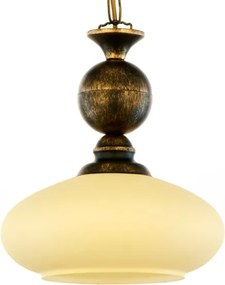 BRILAGI - Láncra függesztett MOLLERO csillár 1xE27/15W/230V, átm. 24 cm, bronz/patina