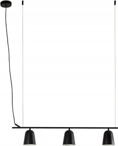 Faro Studio Lineal függeszték, 3xE14, fekete, 200 cm-es kábel