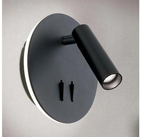 Orion WA 2-1467 - LED Fali spotlámpa LENNY LED/6W/230V + LED/3W fekete