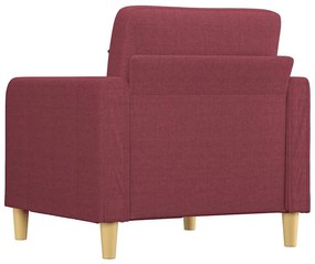 bordó szövet kanapéfotel 60 cm