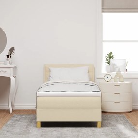 Box Spring Ágy Matraccal &amp; LED Krém 100x200 cm Szövet
