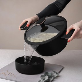 BerlingerHaus Black Rose titánbevonatú edénykészlet, 10 darabos