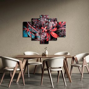Absztrakt képek egzotikus virágok (150x105 cm)