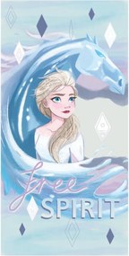 Disney Jégvarázs Ice Horse fürdőlepedő, strand törölköző 70x137 cm (Fast Dry)