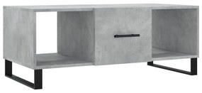 Betonszürke szerelt fa dohányzóasztal 102 x 50 x 40 cm