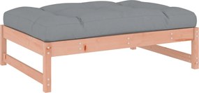 vidaXL tömör duglászfenyő kerti lábzsámoly párnával 120x80 cm