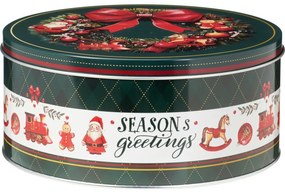 3 darabos Seasons Greetings karácsonyi fémdobozszett