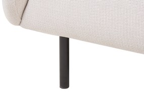 Kétszemélyes bézs és fekete kanapé LOEN Beliani