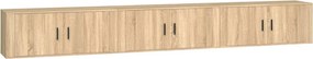 vidaXL 3 db sonoma tölgy színű fali TV-szekrény 100 x 34,5 x 40 cm