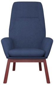 Kék szövet pihenőfotel lábtartóval