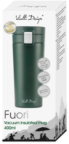 Fuori zöld thermo utazóbögre, 400 ml - Vialli Design
