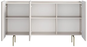 Malmi komód 150 cm - kasmír / arany lábak