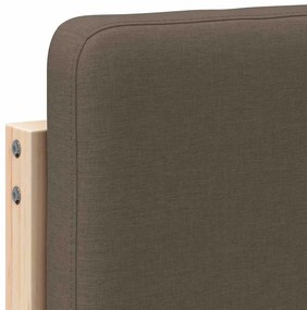 Kárpitozott fejtámla Barna és taupe 180 cm Tömör fenyőfa